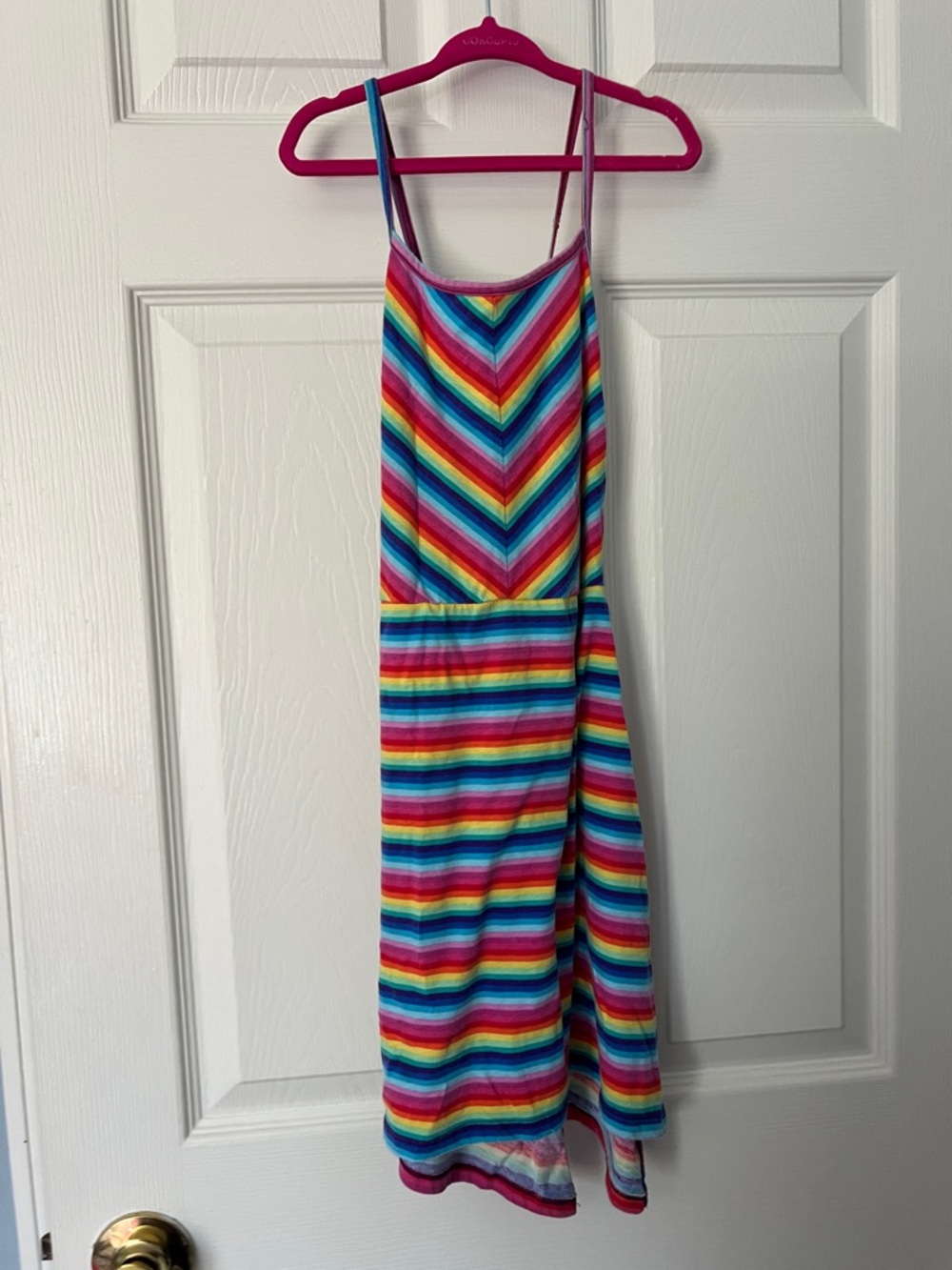 The Children's Place Rainbow Striped Casual Dress - Multicolor
